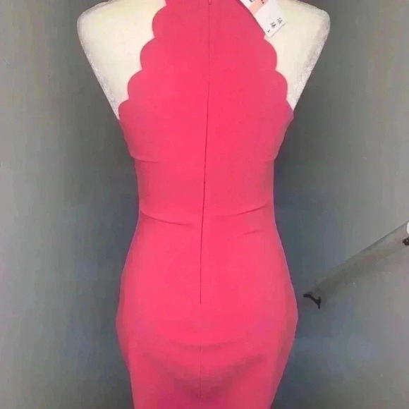 Likely midi dress hot pink size 2 - Picture 2 of 5